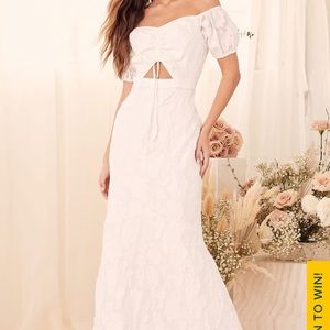 (SOLD) Off the shoulder maxi dress